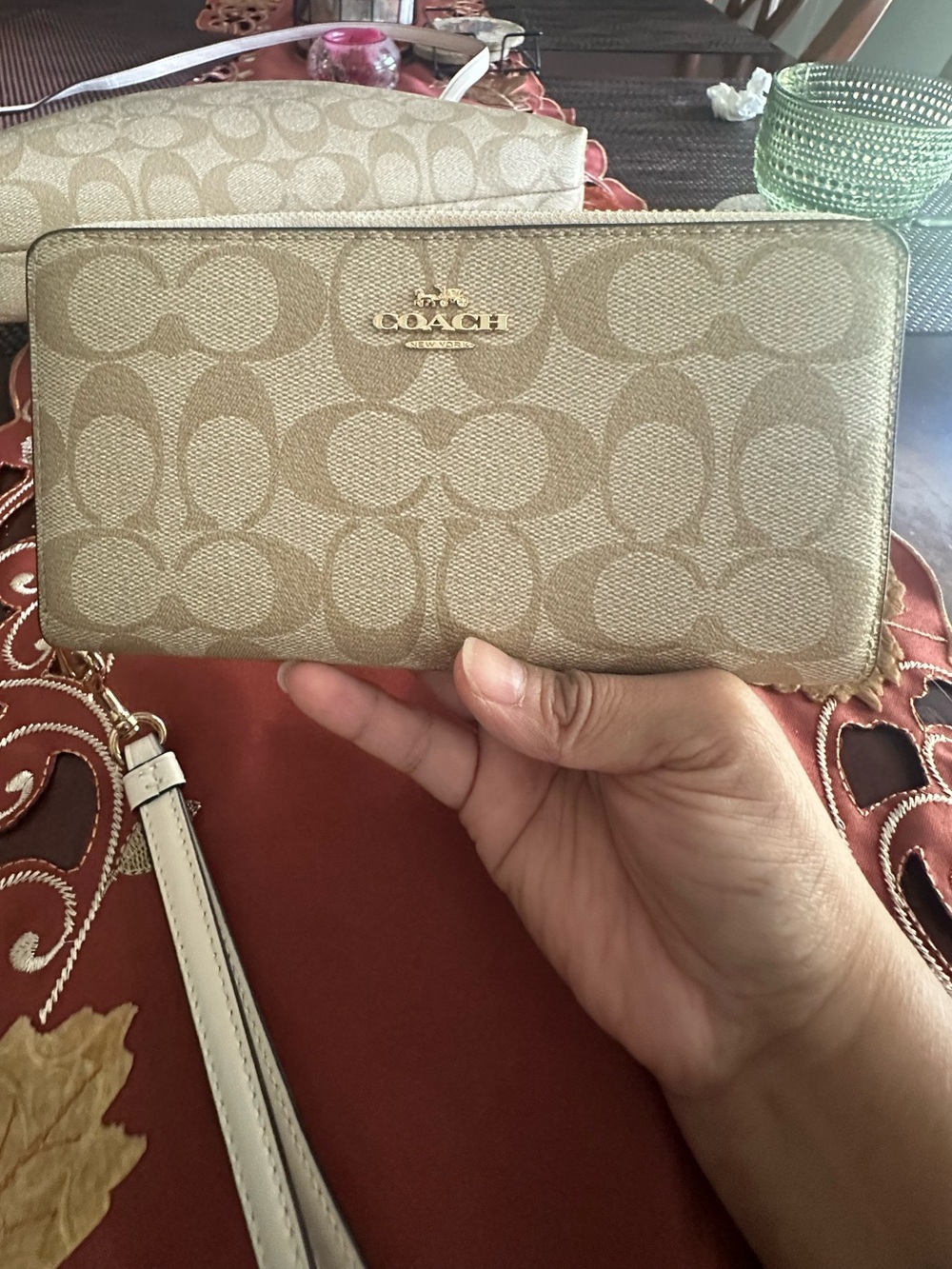 Coach Long Zip Around Wallet